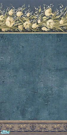 Sims 2 — Innocence Wall Set - Blue by filizk — Charming wallpapers in various soft colors to decorate with style and