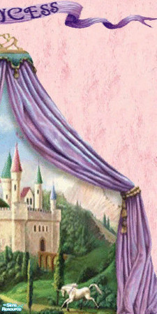 Sims 2 — Princess Wall Set - Right by filizk — Your little sims will feel like a princess in a room decorated with these