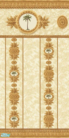 Sims 2 — Fancy Palms Wall Set - Wall 2 by filizk — These extravagant wallpapers are for those sims who wouldn\'t settle