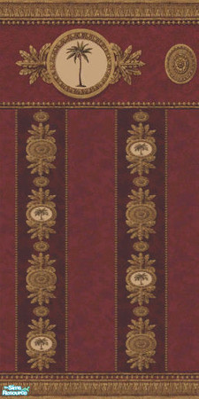Sims 2 — Fancy Palms Wall Set - Wall 6 by filizk — These extravagant wallpapers are for those sims who wouldn\'t settle