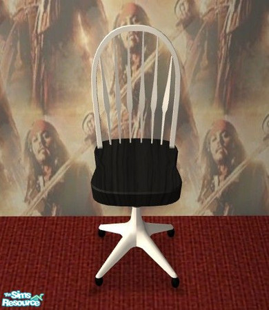 Sims 2 — Pirates Bedroom - Chair by Riverwillows — A terrific kids room with full pirate theme! By Riverwillows.