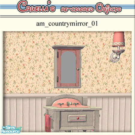 Sims 2 — am_CountryBath - Am Countrymirror 01 by Cruella — 
