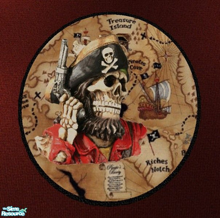 Sims 2 — Pirates Bedroom - Rug by Riverwillows — A terrific kids room with full pirate theme! By Riverwillows.