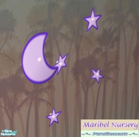 Sims 2 — Maribel Nursery - Wall Lamp by SaeraMaples — A cute nursery with flowery and light textures.