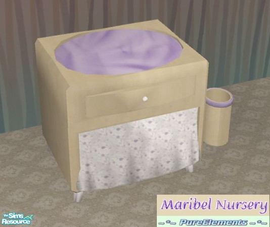 Sims 2 — Maribel Nursery - Change Table by SaeraMaples — A cute nursery with flowery and light textures.