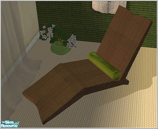 Sims 2 — modern asia dining - B43 Asia Lounger Dark Green by Birgit43 — 