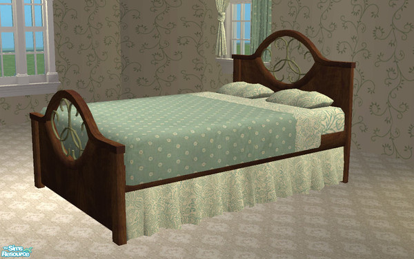Sims 2 — Greenpeace bedroom bed by H3wwy — I came across the Avalon site, and found a lot of beautiful meshes! So here is