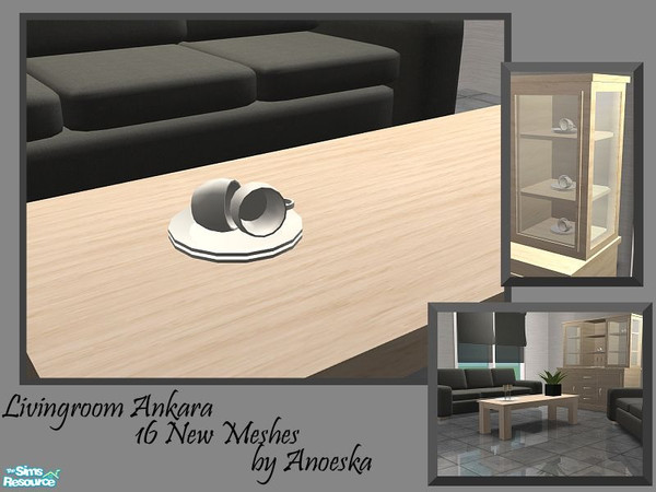 Sims 2 — Ankara Livingroom Theecups by AnoeskaB — Decorative Theecups. Can be placed inside the cabinet. Part of the