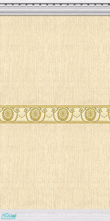 Sims 2 — Silken Elegance Walls - Yellow - 07 by elektra274 — 7 of 10 coordinated wallpapers. Matching floors are also