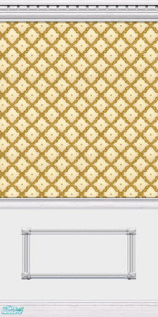 Sims 2 — Silken Elegance Walls - Yellow - 05 by elektra274 — 5 of 10 coordinated wallpapers. Matching floors are also