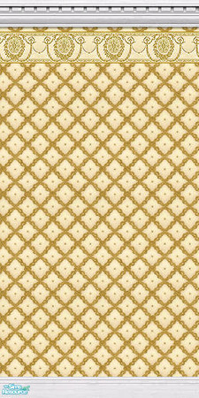 Sims 2 — Silken Elegance Walls - Yellow - 04 by elektra274 — 4 of 10 coordinated wallpapers. Matching floors are also