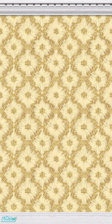 Sims 2 — Silken Elegance Walls - Yellow - 03 by elektra274 — 3 of 10 coordinated wallpapers. Matching floors are also