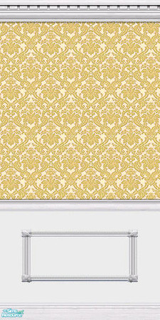 Sims 2 — Silken Elegance Walls - Yellow - 02 by elektra274 — 2 of 10 coordinated wallpapers. Matching floors are also