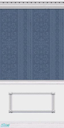 Sims 2 — Silken Elegance Walls - Blue - 12 by elektra274 — 12 of 12 coordinated wallpapers. Matching floors are also