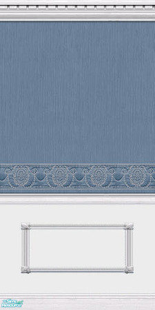 Sims 2 — Silken Elegance Walls - Blue - 07 by elektra274 — 7 of 12 coordinated wallpapers. Matching floors are also