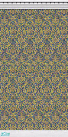 Sims 2 — Silken Elegance Walls - Blue - 01 by elektra274 — 1 of 12 coordinated wallpapers. Matching floors are also