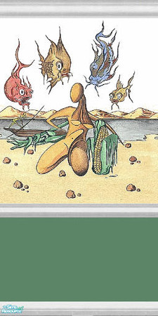 Sims 2 — Modern Coverings - 2 by Lorah — Beautiful set done in beige, cream, mint, yellow, etc.