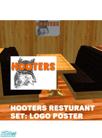 Sims 2 — Hooters Resturant - small logo poster by agaliha5 — Recolor of the "Teen Angst" poster