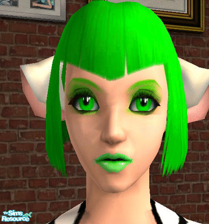 Sims 2 — Neon Green SHADOW ~Sergeykins332 by Sergeykins332 — Neon Green Eyeshadow; Matches well with Neon Hair, Neon