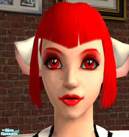 Sims 2 — Neon Red SHADOW ~Sergeykins332 by Sergeykins332 — Neon Red Eyeshadow; Matches well with Neon Hair, Neon eyes,