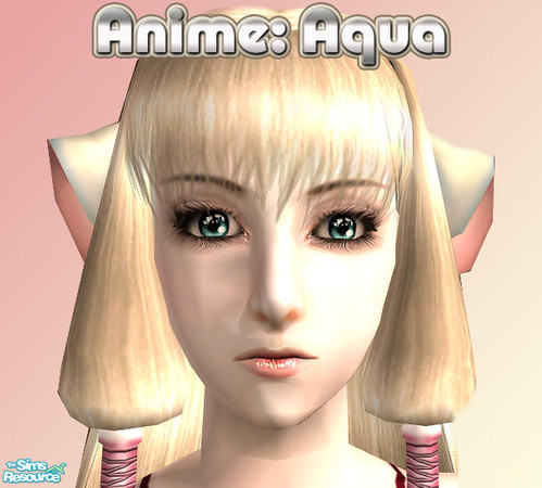 Sims 2 — Anime: Aqua by Lady Darkfire — Anime-style eyes carefully designed to help give expressive elements to your