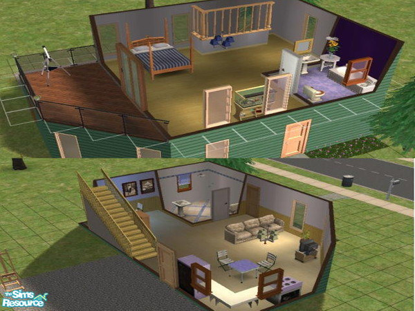 Sims 2 — Maxis Made Over Starters #1 by nikkipoooo — The first in an open-ended series of remodeled and redecorated Maxis