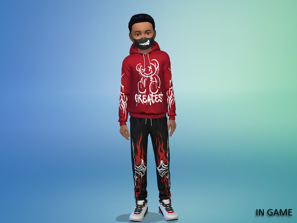 Sims 4 — (Wisteria) Deadnite_FaceMask for child.package by WisteriaSims — Take your little boys sims street style to the