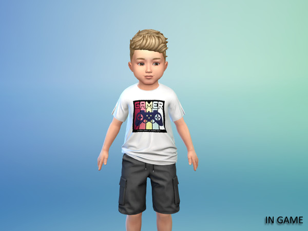 Sims 4 — (Wisteria) Logan_Shorts for toddler.package by WisteriaSims — Cool just like the grown ups