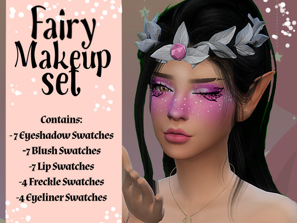 Sims 4 — fairyblush.package by _alttrait_ — Bring a touch of magic to your Sims with this soft, whimsical makeup