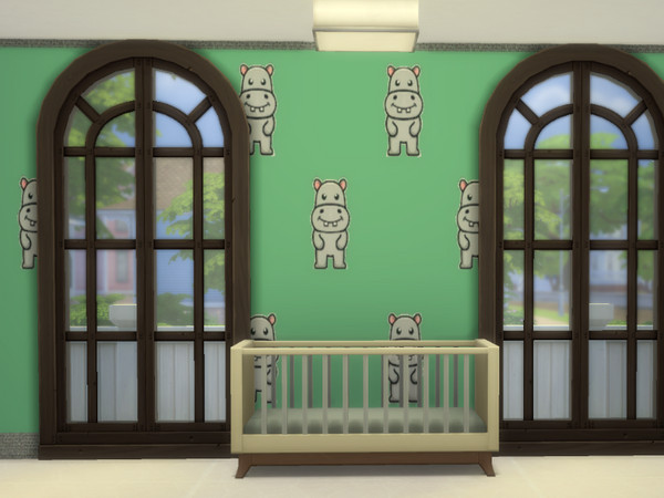 Sims 4 — Wall Petscuttiehippo by CarineKitana — Beautiful wall art designs of your pets or children.