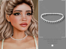 Sims 4 — Patreon Serena Necklace by Glitterberryfly — A diamond dainty necklace no morphs