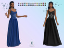 Sims 4 — ErinAOK Womens Gown 111425 by ErinAOK — This floor-length gown exudes elegance through its luxurious silk