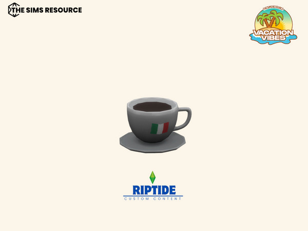 Sims 4 — Riptide CC Wanderlust Essentials Cozy Coffee Mug by Riptidecc — Whether you're chasing the sunrise on a sandy