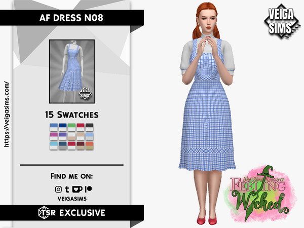 Sims 4 — AF DRESS N08 by David_Mtv2 — For adult only;