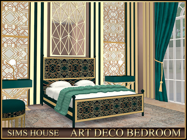 Sims 4 — ART DECO BEDROOM by Sims_House — ART DECO BEDROOM