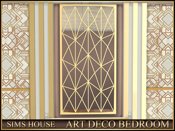 Sims 4 — Sims House WALL MIRROR | ART DECO BEDROOM by Sims_House — ART DECO BEDROOM