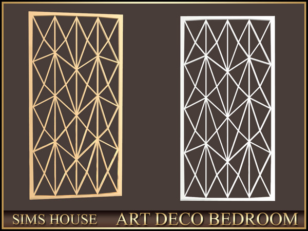 Sims 4 — Sims House METAL PANEL | ART DECO BEDROOM by Sims_House — ART DECO BEDROOM