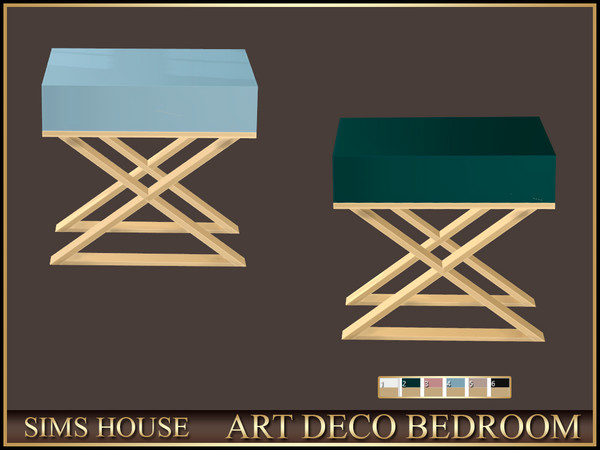 Sims 4 — Sims House BEDTABLE | ART DECO BEDROOM by Sims_House — ART DECO BEDROOM