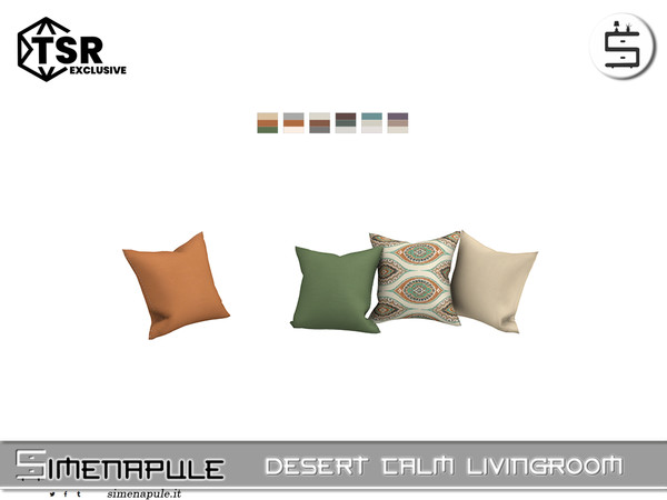 Sims 4 — [SeN4] Desert Calm Livingroom - Cushions by Simenapule — Desert Calm LivingroomDesert Calm LivingroomDesert Calm