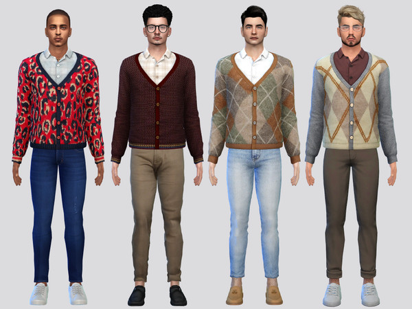 Sims 4 — Derry Cardigan by McLayneSims — TSR EXCLUSIVE