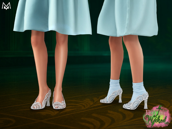 Sims 4 — MERMALADE  Wicked Cyristal Heels with Socks.package by Mermalade — Wicked Crystal Heels