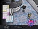 Sims 4 — 80's Kitchens floor set by Emerald — 80's an increase decorative ceramic tiles with artistic motifs and
