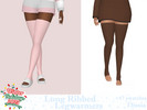 Sims 4 — Long Ribbed Legwarmers by Dissia — Cosy warm thigh high ribbed legwarmers