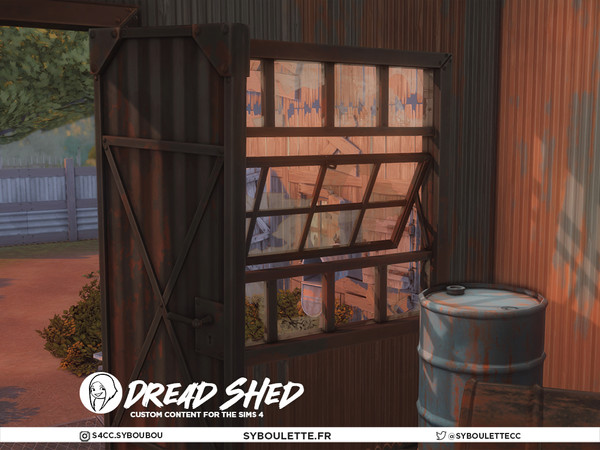 Sims 4 — Dread Shed - Wall plank boards | wood by Syboubou — Dread Shed is a cc set made to build the perfect abandoned