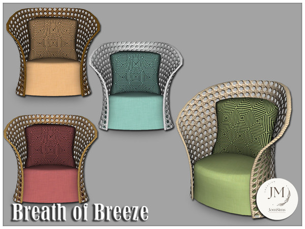 Sims 4 — Jomsims breath of breeze seat by jomsims — Breath of Breeze for your Sims.