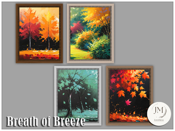 Sims 4 — Jomsims breath of breeze wall paintings by jomsims — Breath of Breeze for your Sims.