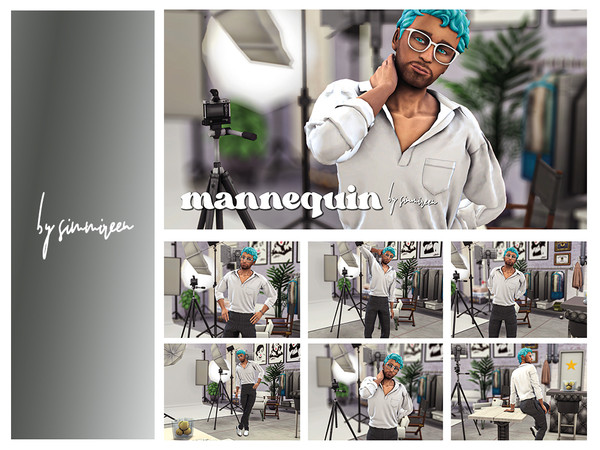 Sims 4 — [simmireen] mannequin by simmireen — Mannequin Mannequin contains 6 model poses for males Clipping sadly is