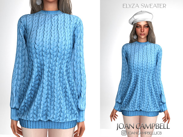 Sims 4 — ELYZA SWEATER by Joan_Campbell_Beauty_ — 15 swatches Custom thumbnail Original mesh