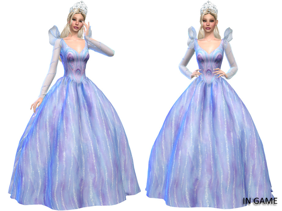 The Sims Resource | Feeling Wicked - Glinda Blue Gown The Sims Resource | Feeling Wicked - Glinda Blue Gown