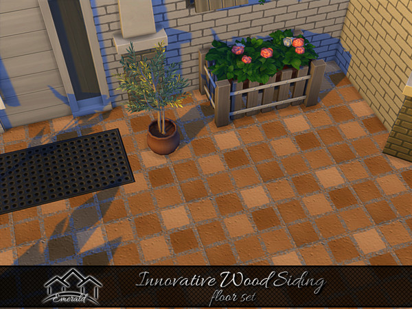 Sims 4 — Innovative Wood Siding floor 3 by Emerald — Innovative wood siding is a beautiful way to add a unique look in